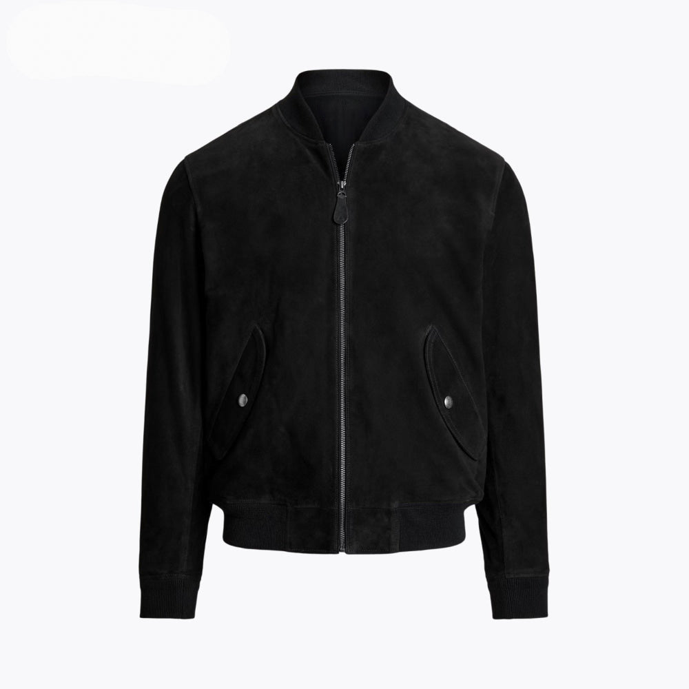 Suede Bomber Jacket