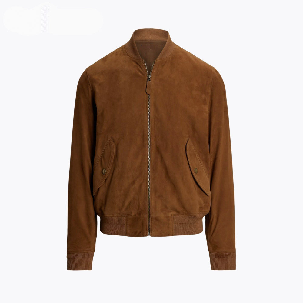 Suede Bomber Jacket