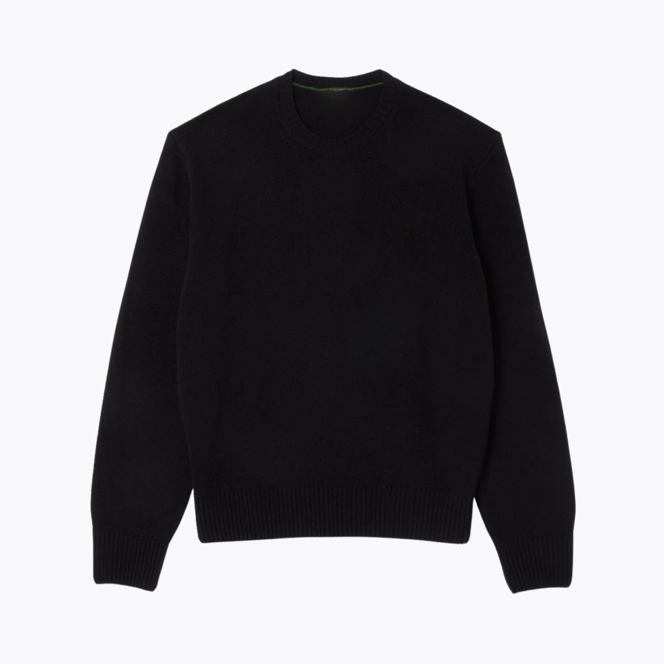 Carded Wool Crew Neck Sweater