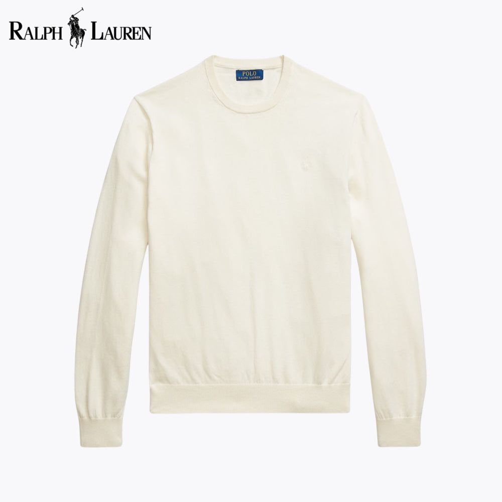 RL Cotton-Cashmere Crewneck Jumper Cream / S RL Cotton-Cashmere Crewneck Jumper