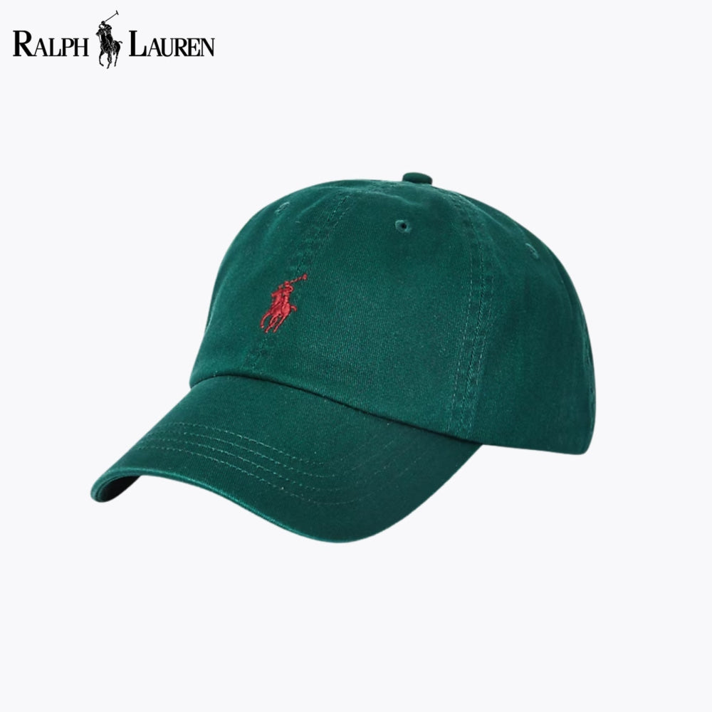 RL Cotton Chino Ball Cap College Green RL Cotton Chino Ball Cap