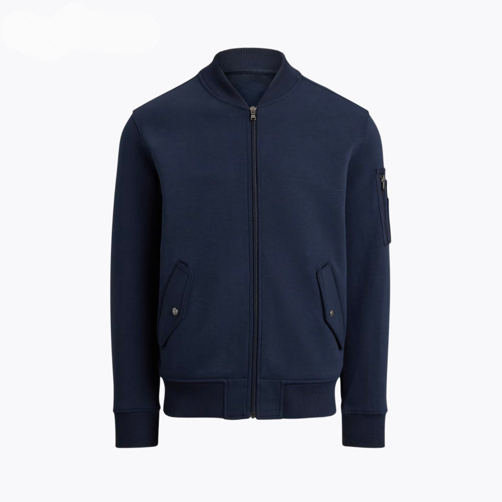 Double-Knit Bomber Jacket