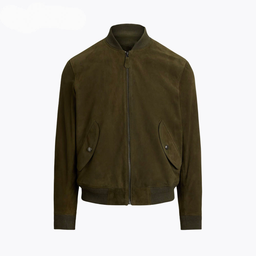 Suede Bomber Jacket